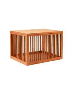 Spruce Crossing Empty Furniture-Style Pet Crate - Terracotta (synthetic illustration; no displayed measurements)