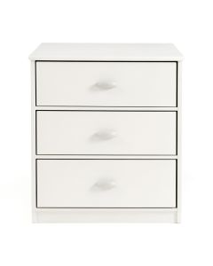 Fabela 3 - Drawer Nightstand In Bright White (synthetic illustration; no displayed measurements)