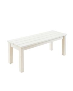 Moss Bluff Indoor Bench - White