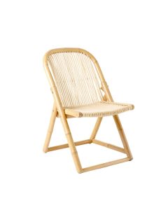 Meadow Bridge Folding Outdoor Chair - Ivory