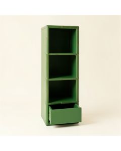 Shore Dale Narrow Cubby Tower - Green (synthetic illustration; no displayed measurements)