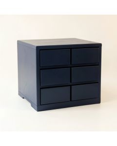 Cove Dell Small-Parts Storage Drawer Cabinet - Navy (synthetic illustration; no displayed measurements)