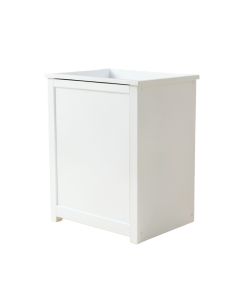 Summit Dale Freestanding Pull-Out Hamper Cabinet - White (synthetic illustration; no displayed measurements)