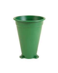 Dawn Bend Empty Railing Planter With Integral Brackets - Green