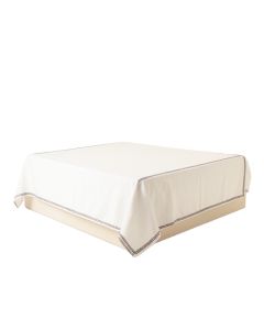Dune Crest Flat Bed Sheet - White