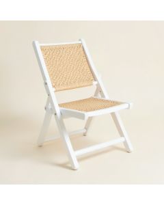 Willow Crossing Folding Outdoor Chair - White (synthetic illustration; no displayed measurements)