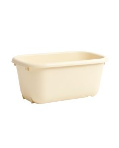Harbor Crest Empty Railing Planter With Integral Brackets - Cream