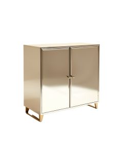 Del 2 Door Mirrored Accent Cabinet