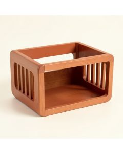 Reed Crest Empty Furniture-Style Pet Crate - Terracotta (synthetic illustration; no displayed measurements)