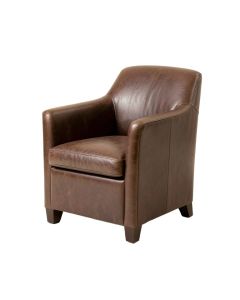 Amir Genuine Leather Upholstered Dining Chair
