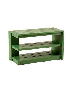Stone Crest Shoe Storage Bench - Green (synthetic illustration; no displayed measurements)