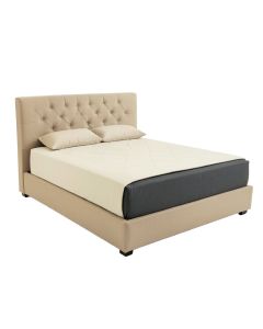 Saxis Tufted Upholstered Low Profile Standard Bed (synthetic illustration; no displayed measurements)
