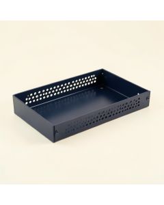 Shore Canyon Empty Under-Desk Cable Tray - Navy (synthetic illustration; no displayed measurements)