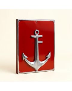 Merrydale Lake Life With Anchor Beautiful Solid Steel Home Decor Metal Art Wall Sign (synthetic illustration; no displayed measurements)