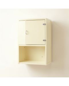 Juniper Bluff Wall-Mounted Laundry Cabinet - Cream (synthetic illustration; no displayed measurements)