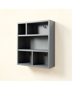 Ridge Branch Wall-Mounted Entryway Organizer Shelf - Gray (synthetic illustration; no displayed measurements)