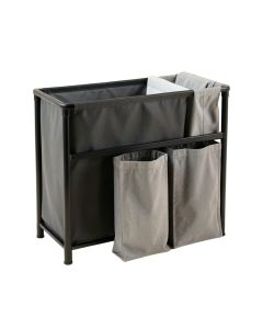 Dawn Dell Laundry Sorting Station With Plain Removable Bags - Black (synthetic illustration; no displayed measurements)