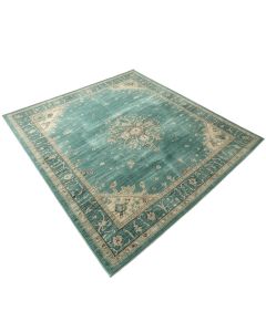 Pranav Southwestern Teal Indoor / Outdoor Area Rug (synthetic illustration; no displayed measurements)