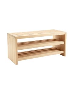 Heath Bluff Shoe Storage Bench - Beige (synthetic illustration; no displayed measurements)