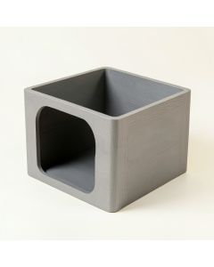 Cliff Canyon Empty Furniture-Style Litter Enclosure - Gray (synthetic illustration; no displayed measurements)