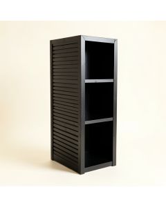 Reed Brook Narrow Cubby Tower - Black (synthetic illustration; no displayed measurements)