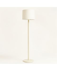 Briar Crossing Floor Lamp With A Plain Fabric Shade - Cream (synthetic illustration; no displayed measurements)