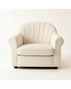 Pine Canyon Upholstered Armchair - Cream (synthetic illustration; no displayed measurements)