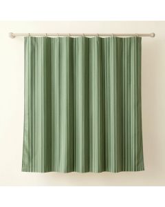 Briar Bluff Shower Curtain Hanging Flat From A Plain Rod - Green (synthetic illustration; no displayed measurements)