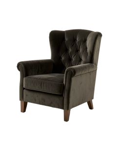 Spady 39 '' Wide Tufted Velvet Wingback Chair