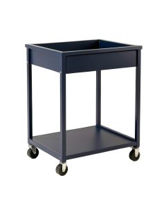Flint Bridge Empty Rolling Workshop Cart - Navy (synthetic illustration; no displayed measurements)