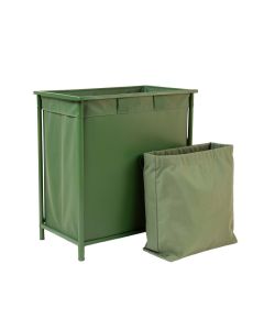 Rowan Arc Laundry Sorting Station With Plain Removable Bags - Green