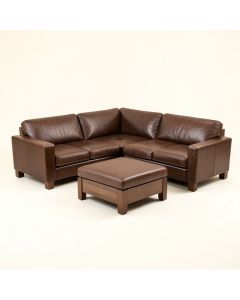 Weisman Faux Leather Reversible Modular Corner Sectional With Ottoman (synthetic illustration; no displayed measurements)