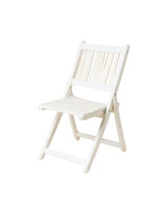 Brook Bluff Folding Outdoor Chair - White