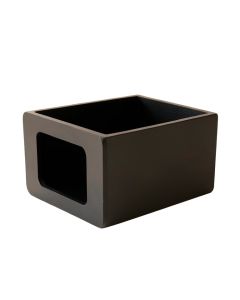 Slate Branch Empty Furniture-Style Litter Enclosure - Black (synthetic illustration; no displayed measurements)