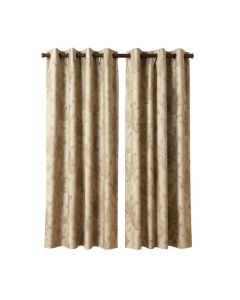 Kassie Damask Room Darkening Thermal Grommet Curtain Panels