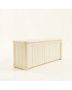 Glen Branch Narrow Outdoor Storage Bench - Cream (synthetic illustration; no displayed measurements)