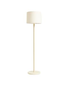 Briar Crossing Floor Lamp With A Plain Fabric Shade - Cream (synthetic illustration; no displayed measurements)