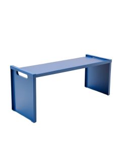 Willow Bluff Narrow Outdoor Storage Bench - Blue