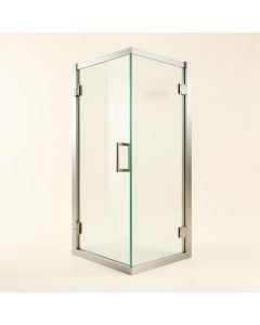 Glass 60 '' W X 72 '' H Bypass Framed Shower Door (synthetic illustration; no displayed measurements)
