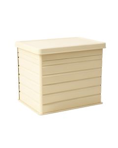 Summit Crossing Closed Outdoor Storage Box - Cream (synthetic illustration; no displayed measurements)