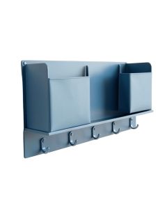 Cliff Brook Wall-Mounted Entryway Organizer Shelf - Blue (synthetic illustration; no displayed measurements)