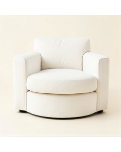 Flint Arc Upholstered Armchair (synthetic illustration; no displayed measurements)