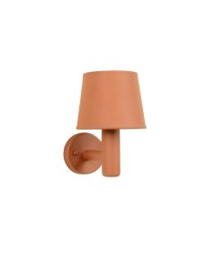 Hazel Arc Wall Sconce Mounted On A Plain Wall