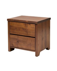 Amedeo 2 - Drawer Solid Wood Nightstand In Brown (synthetic illustration; no displayed measurements)