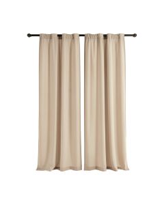 Lester Twisted Voile Solid Sheer Tab Top Curtain Panels