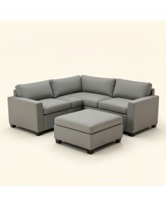 Fitchner 131 '' Wide Reversible Corner Sectional With Ottoman (synthetic illustration; no displayed measurements)
