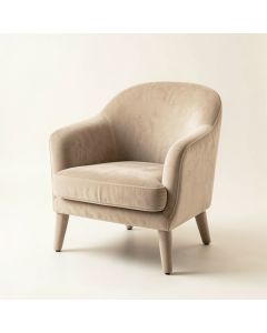 Moss Crossing Upholstered Armchair - Beige (synthetic illustration; no displayed measurements)