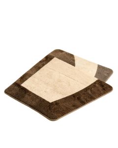 Modern Hand-Tufted Wool Beige/Dark Brown Area Rug (synthetic illustration; no displayed measurements)