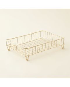 Spruce Falls Empty Under-Desk Cable Tray - Ivory (synthetic illustration; no displayed measurements)