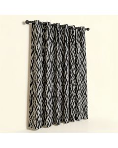 Fix Mosaic Ikat Max Blackout Thermal Grommet Single Curtain Panel (synthetic illustration; no displayed measurements)
